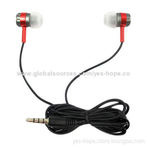 Fashionable Metal Earphones with Bass Sound, OEM Services Available